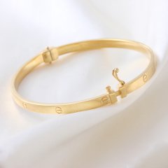 Cartier Model İnce Gümüş Bileklik