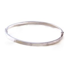 Cartier Model İnce Gümüş Bileklik