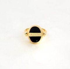 Zodiac Serisi Kova Burcu Gümüş Yüzük