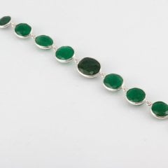 Zümrüt Doğal Taşlı Bayan Bileklik