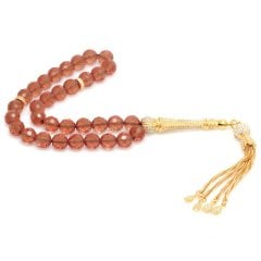 Zultanite Taşlı Özel Tasarım 925 Ayar Gümüş Püsküllü Tesbih