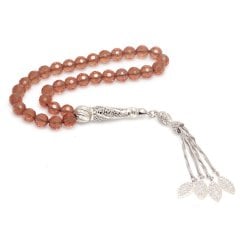 Zultanite Taşlı Özel Tasarım 925 Ayar Gümüş Püsküllü Tesbih