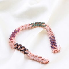 Karışık Zirkon Gurmet Gümüş Bileklik