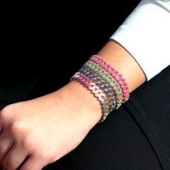 Yeşil Zirkon Gurmet Gümüş Bileklik