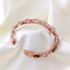 Yeşil Ametist Ve Dumanlı Kuvars Doğaltaşlı Bileklik