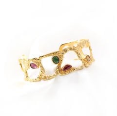 Turmalin Doğaltaşlı Gümüş Bileklik