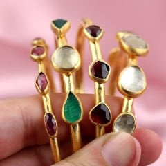 Lior Yeşil Ametist & Oniks Bileklik