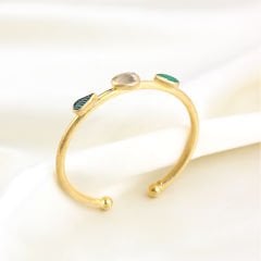 Lior Yeşil Ametist & Oniks Bileklik