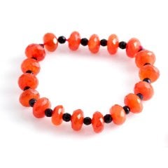 Garnet ve Akik  Doğal Taşlı Bileklik