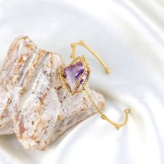 Özel Tasarım Ametist Gümüş Bileklik