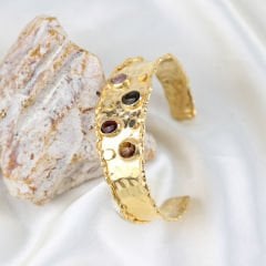 Gaia Seri Turmalin Gümüş Bileklik