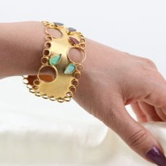 Özel Tasarım Garnet ve Oniks Bileklik