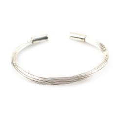 Tel Model Erkek Gümüş Bileklik