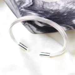 Tel Model Erkek Gümüş Bileklik
