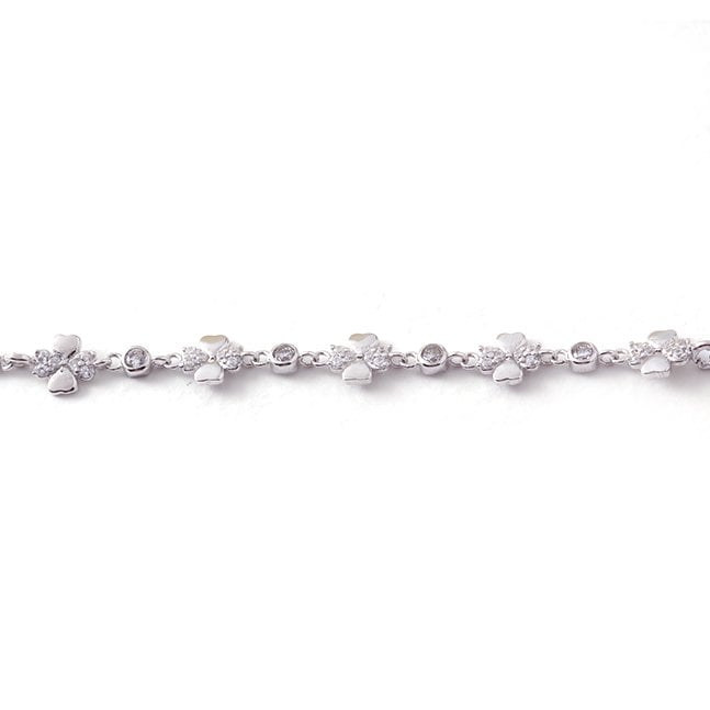 Yonca Model Gümüş Bileklik