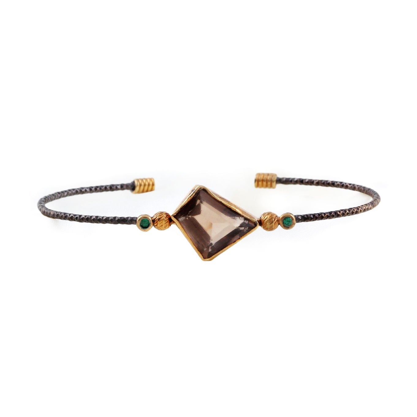 Dumanlı Kuvars Doğaltaşlı Bileklik