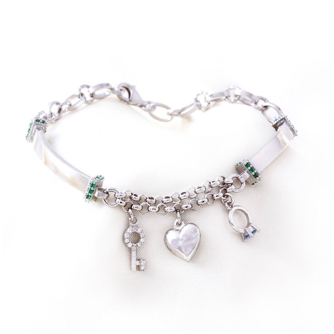 Charm Gümüş Bileklik