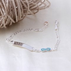 Sonsuz İşaretli Gümüş Çocuk Künyesi