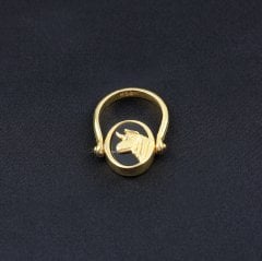 Zodiac Serisi Boğa Burcu Gümüş Yüzük