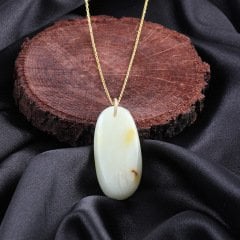 Orjinal Damla Kehribar Unisex Kolye