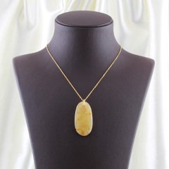 Orjinal Damla Kehribar Unisex Kolye