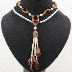 Özel Tasarım İnci ve Zultanit Taşlı Set