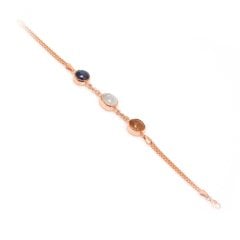 Aytaşı, Rutil Kuvars Ve Kyanit Doğaltaşlı Gümüş Bileklik